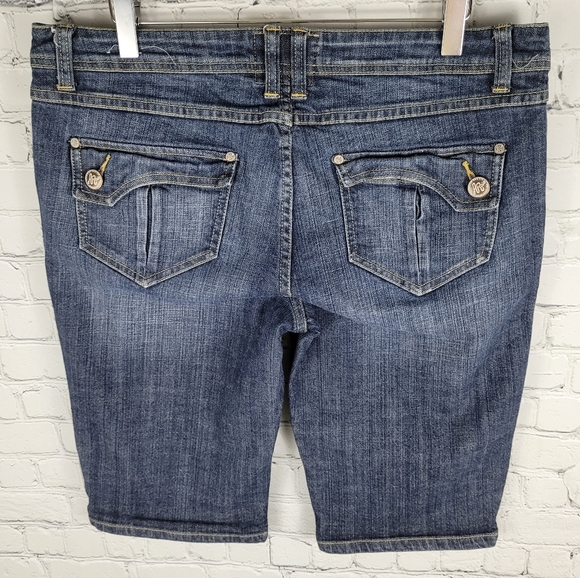 AMERICAN RAG | denim bermuda flap pocket jean shorts - Picture 2 of 5